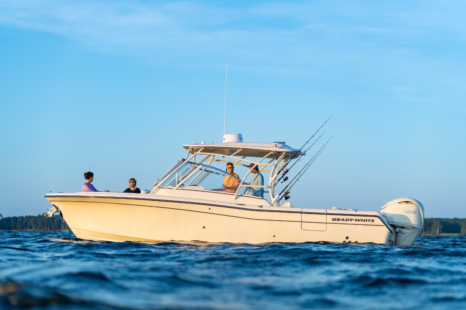 Grady-White Freedom 285 dual console boat on the water