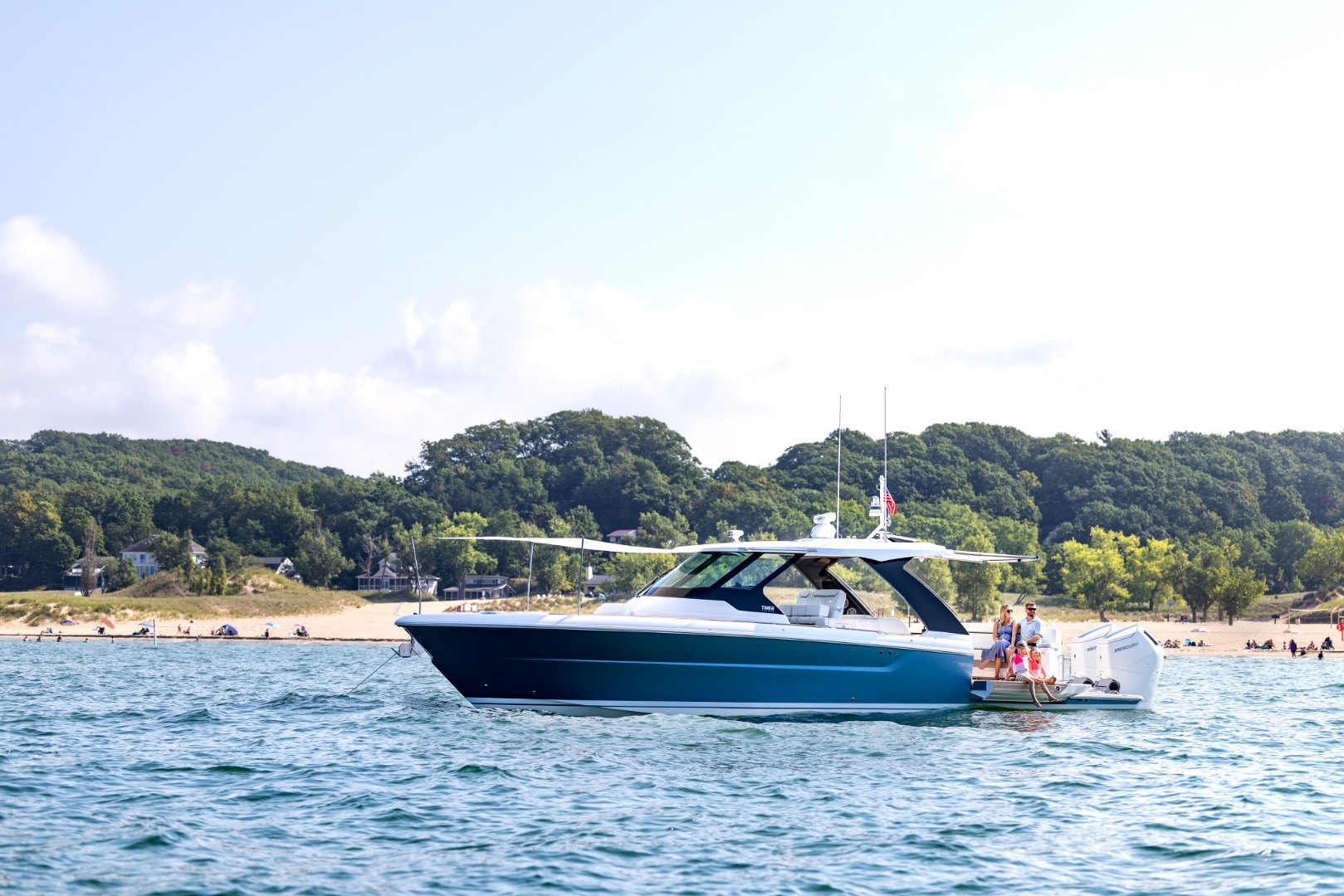 Tiara Yachts 39 LS luxury day boat on the water